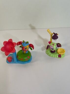 Zoobles Spring To Life Lot Figures 243 Petagonia & Happiest Ladybug 219 Playset